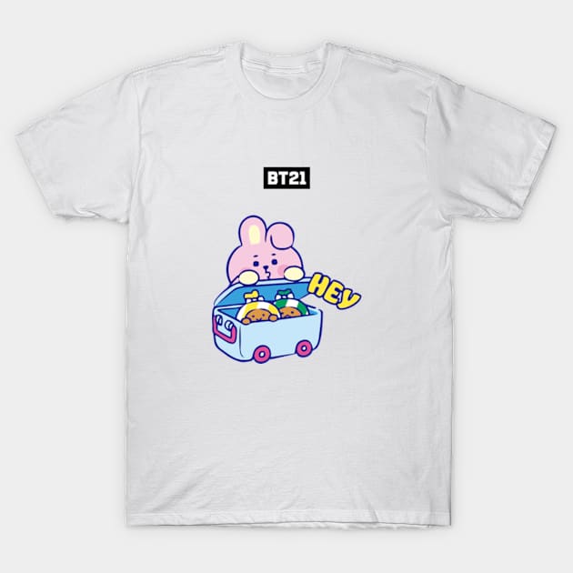 bt21 bts exclusive design 107 T-Shirt by Typography Dose